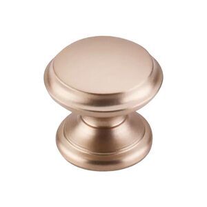 Top Knobs Flat Top Mushroom Cabinetry Knob Ruched Bronze 1 3/8” NEW Open Box